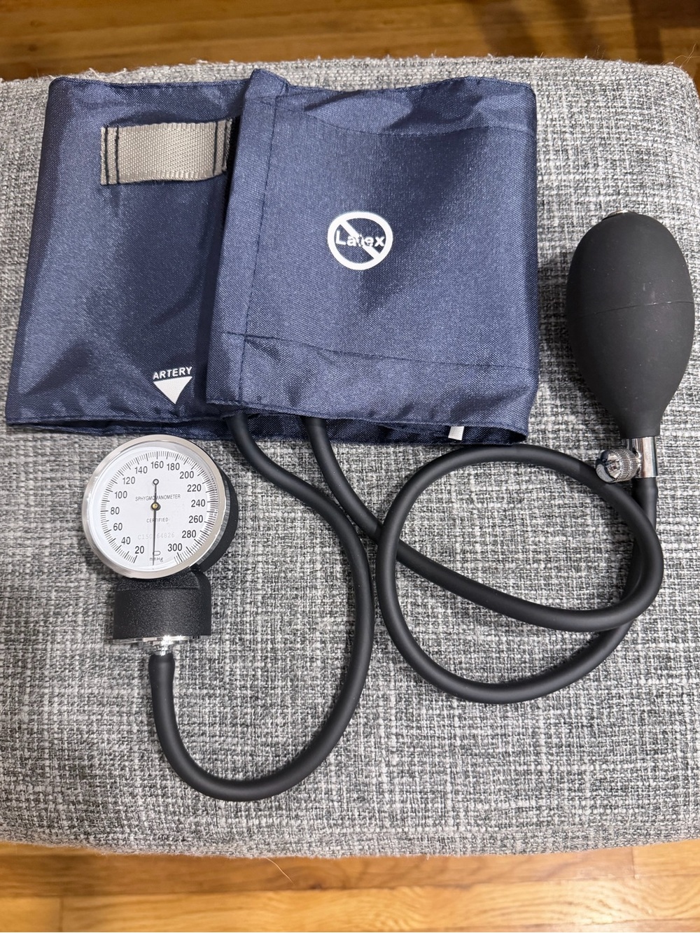 ADC Sphygmomanometer Navy Blue Manual Blood Pressure Cuff Adult Size.